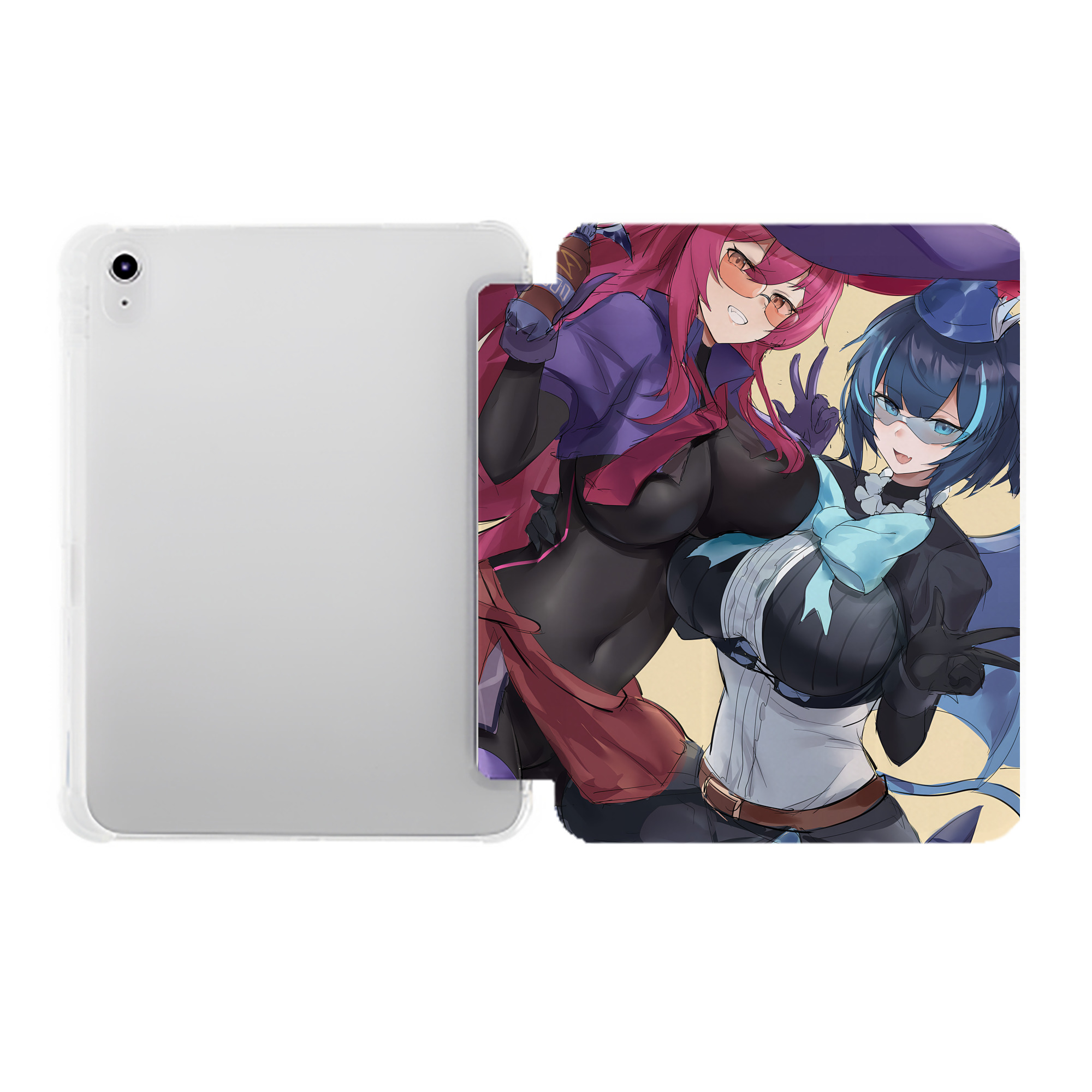 （画像用） 遊☆戯☆王 Yu-Gi-Oh! IPad ケース ペン収納付き 三つ折りスタンド PUレザー×シリコン 対応機種9.5/10.5/10.9インチ
